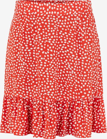 PIECES - Falda 'Nya' en rojo: frente