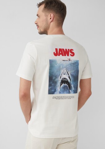 s.Oliver Shirt 'Jaws' in White: front