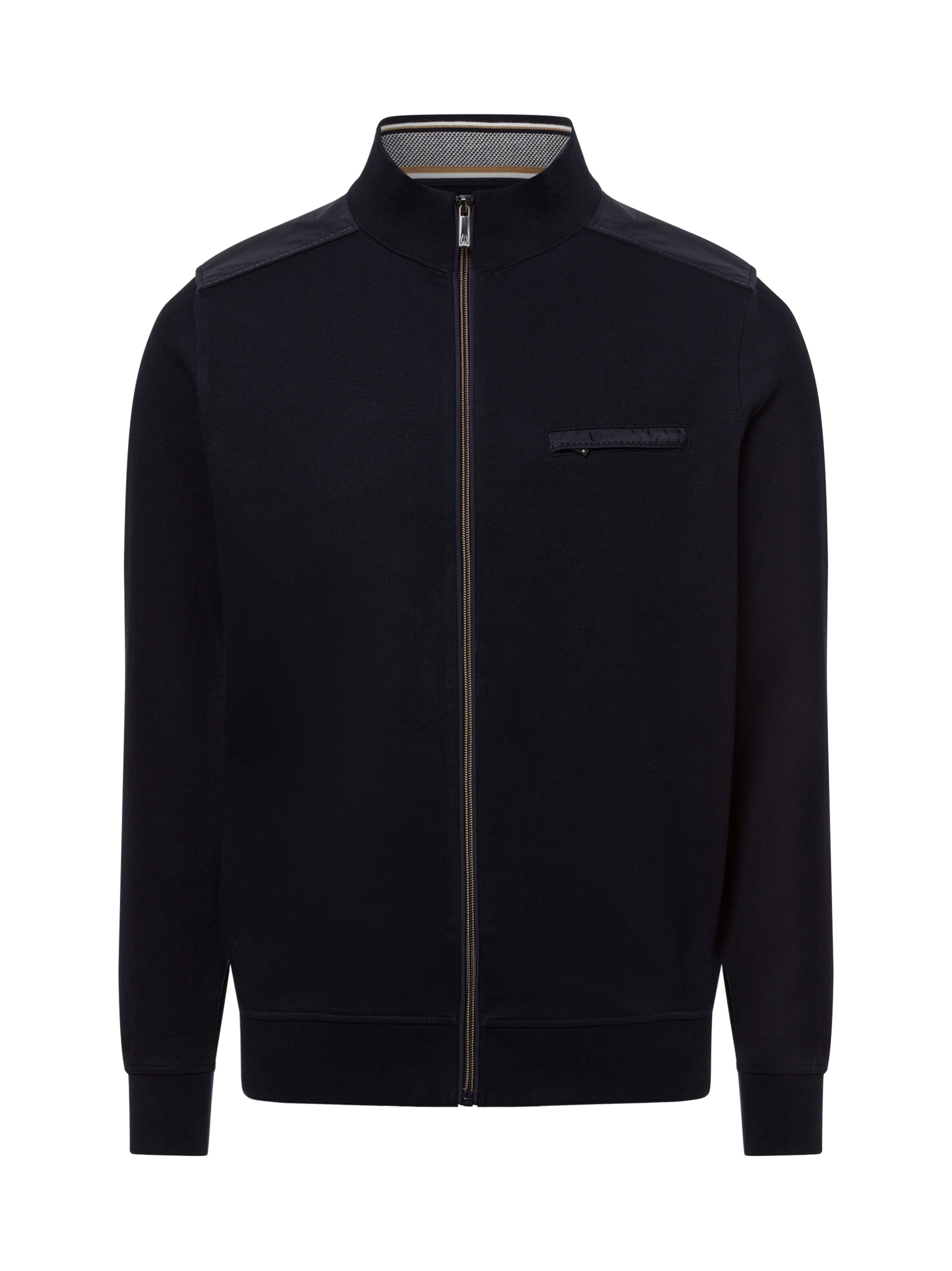 Andrew James Sweatvest in Blauw: voorkant