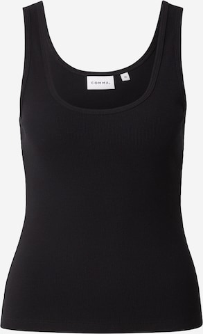 COMMA Top in Schwarz: Vorderseite