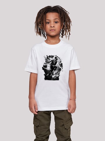 T-Shirt 'Basketball' F4NT4STIC en blanc : devant