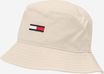 Tommy Jeans Hoed in Beige: voorkant