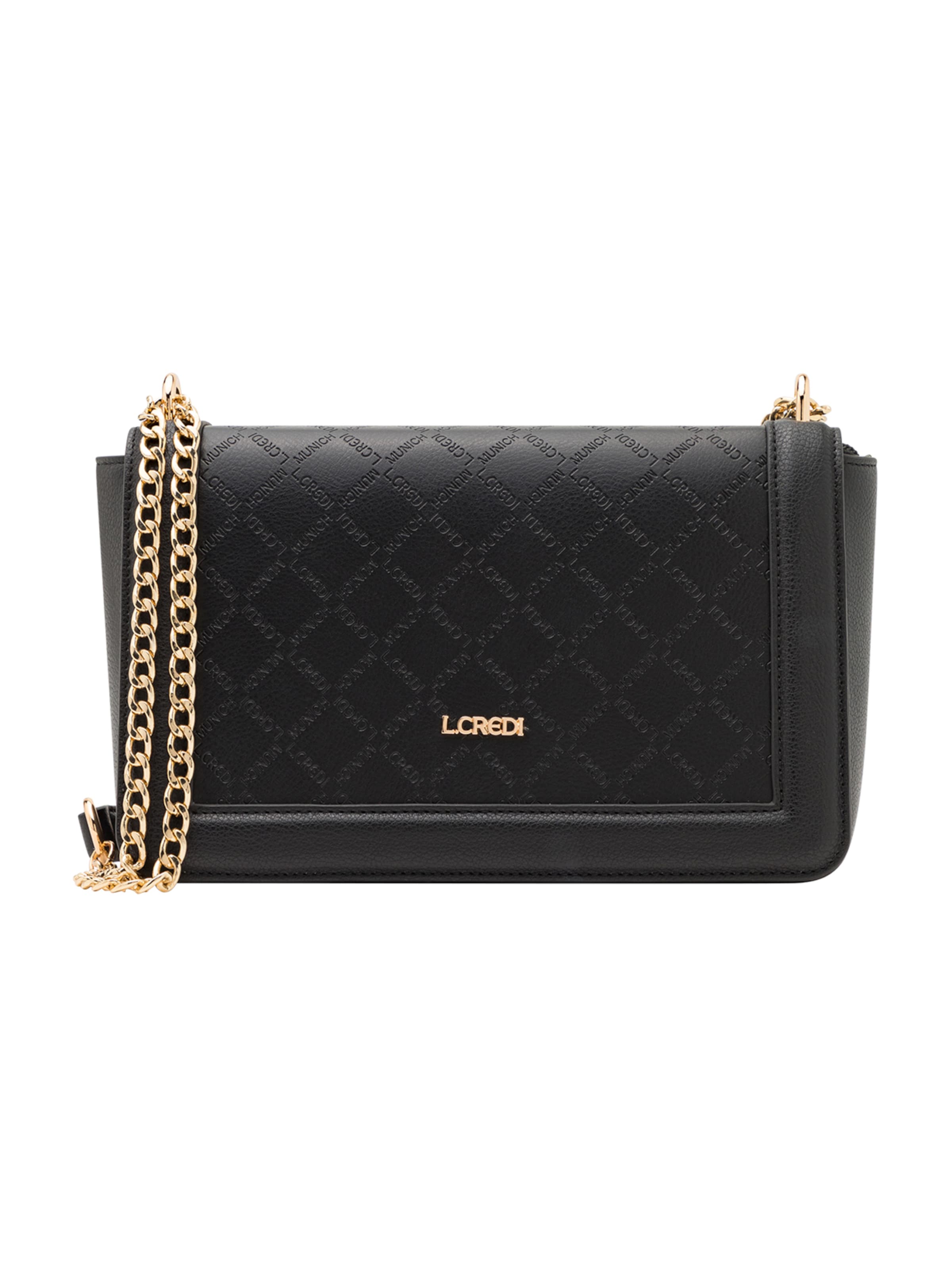 L.CREDI Schoudertas &#x27;Filiberta&#x27; in Zwart: voorkant