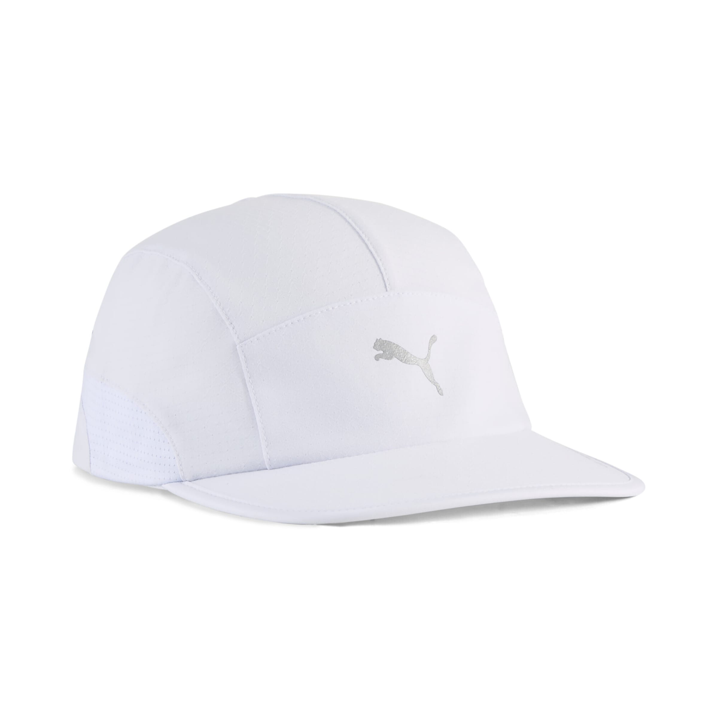 Casquette de sport 'Race Day 5-Panel' PUMA en blanc : devant
