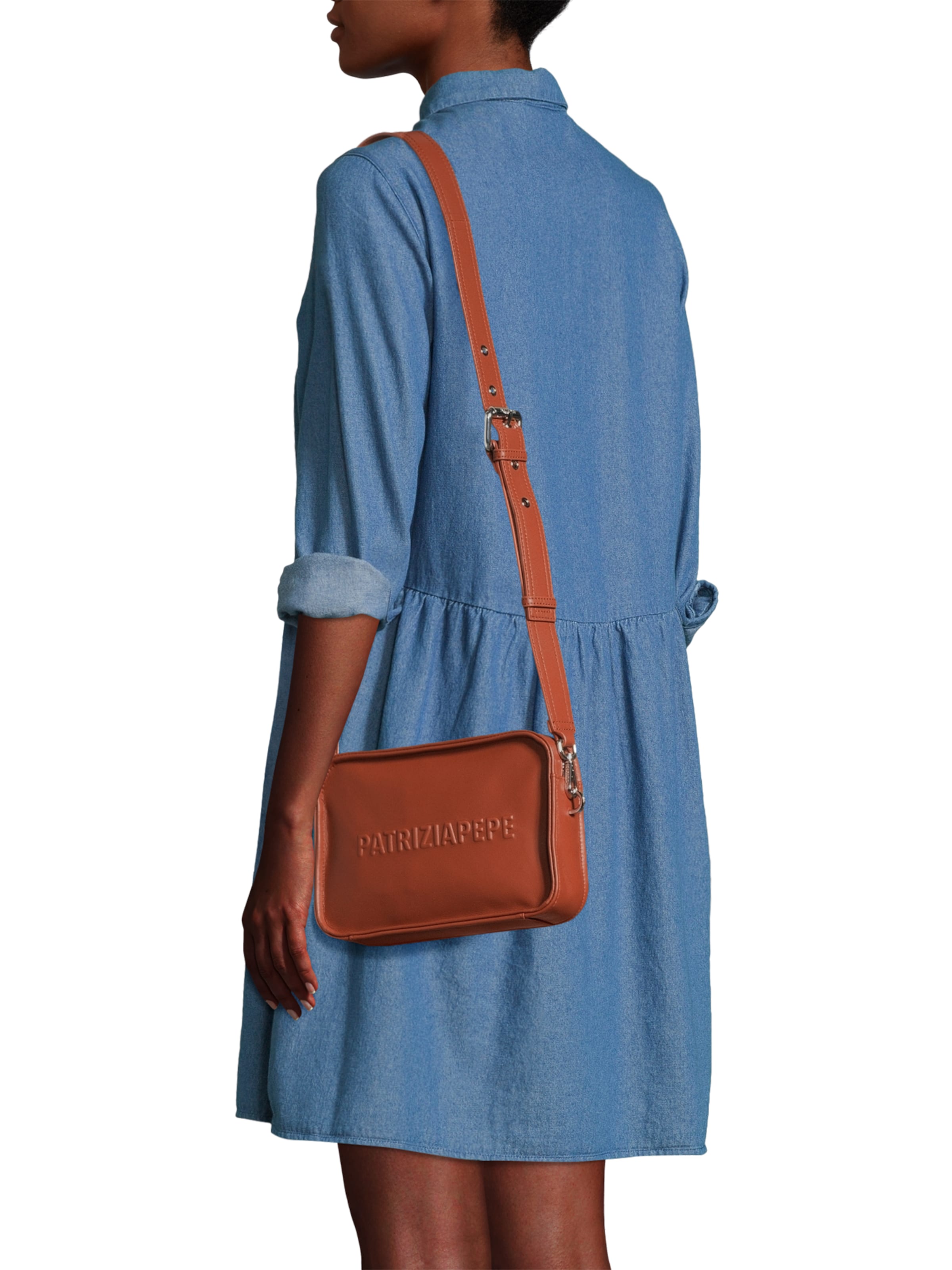 PATRIZIA PEPE Torba na ramię w kolorze brązowy: przód