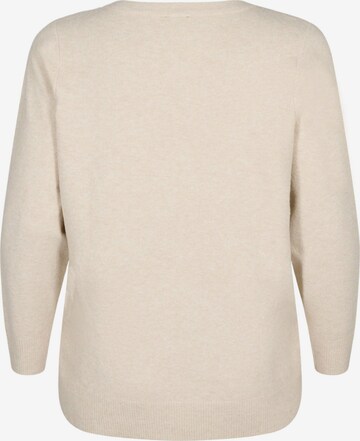 Pull-over 'CASUNNY' Zizzi en beige