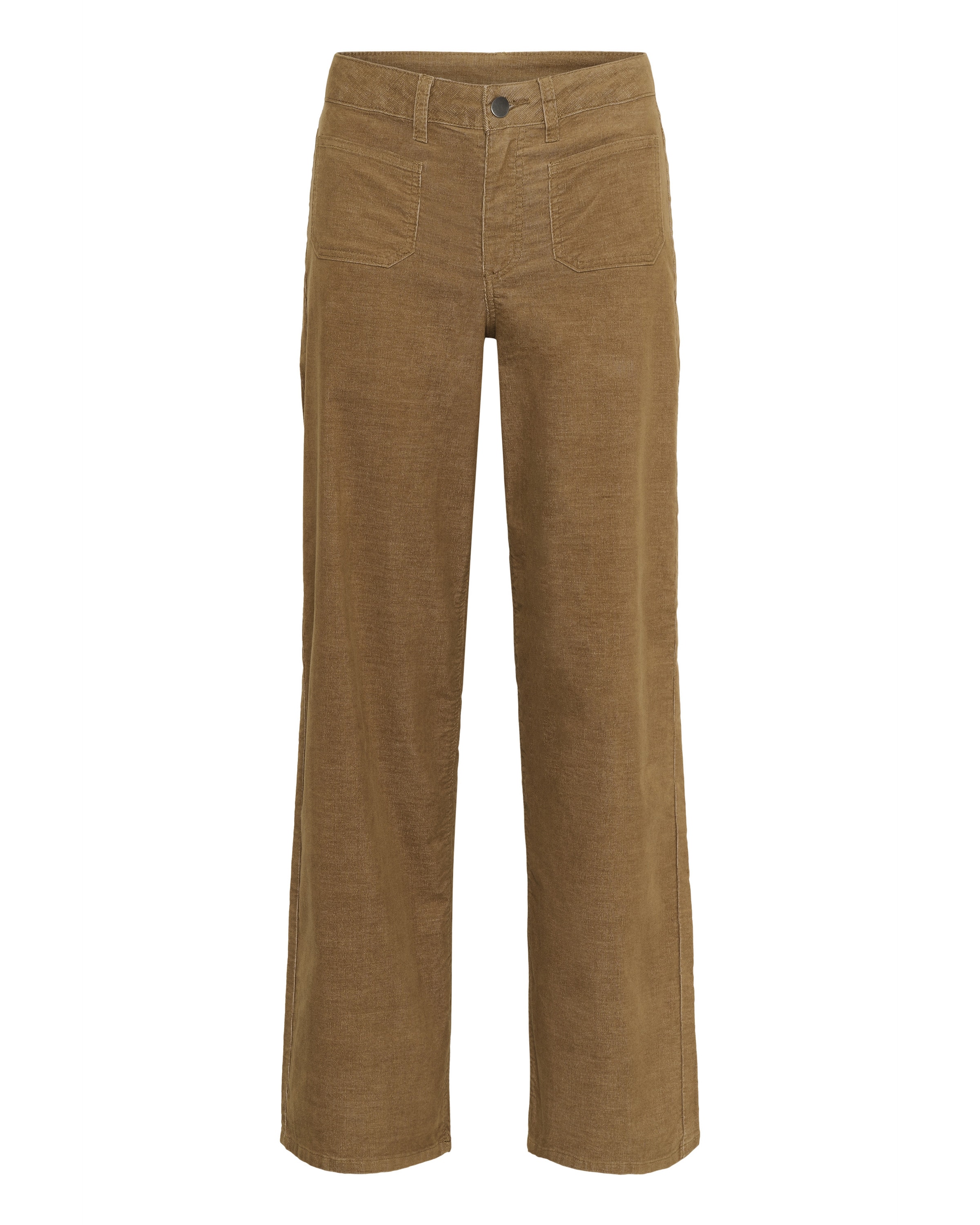 Kaffe - Regular Calças 'Molly' em castanho: frente