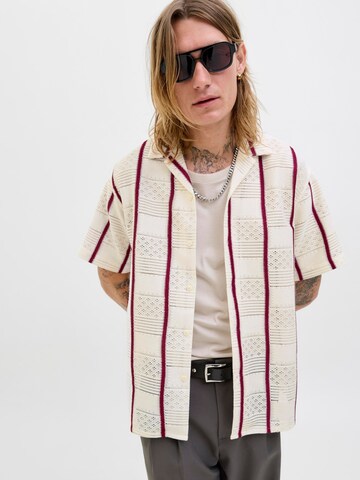 JACK & JONES Comfort fit Overhemd 'JORDia' in Wit