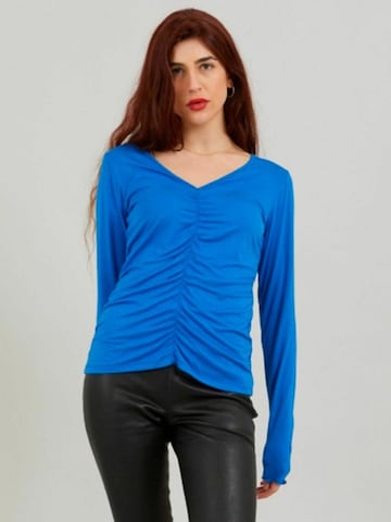 Coster Copenhagen - Top ' SOFIA ' en azul: frente