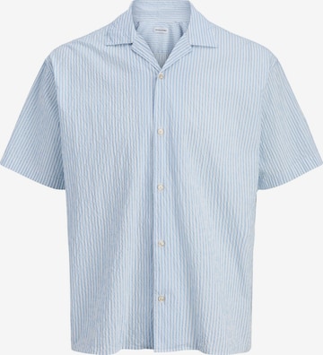 JACK & JONES Comfort Fit Skjorte 'Hawaii' i blå: forside