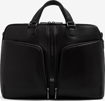 Sac d’ordinateur portable Piquadro en noir : devant