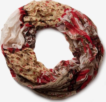 styleBREAKER Schlauchschal 'Loop mit Blumen Paisley Muster' in Beige: Vorderseite