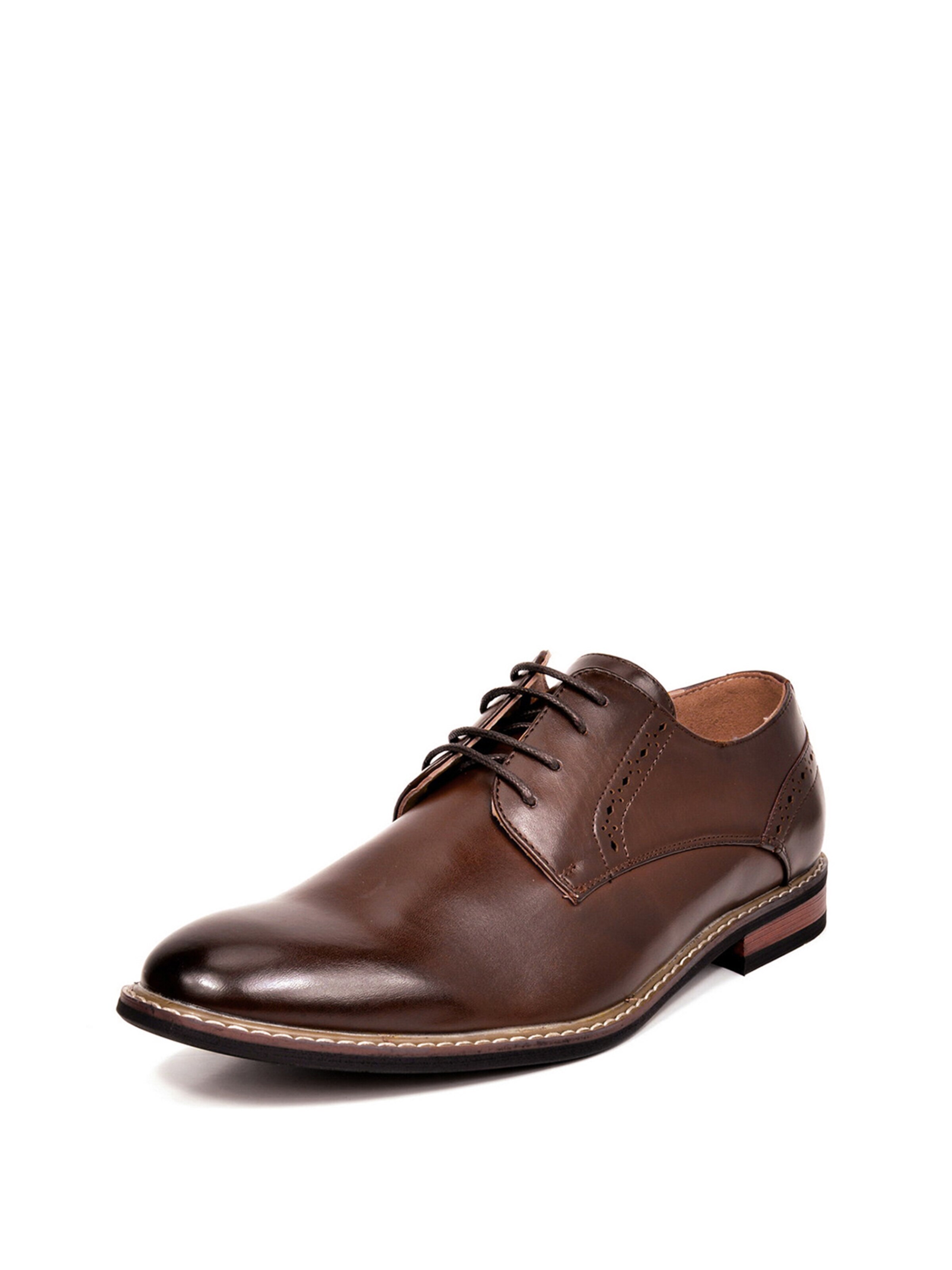 Scarpa stringata di Bruno Marc in marrone: frontale