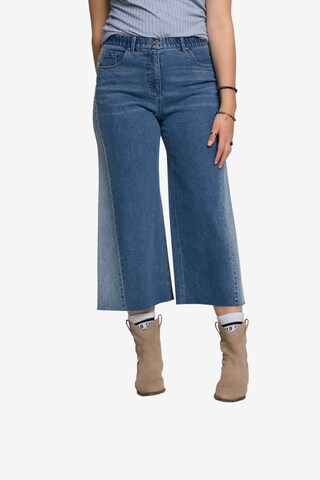 Studio Untold Wide leg Jeans in Blauw: voorkant