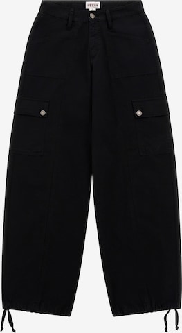 GUESS Cargo Pants in Black: front