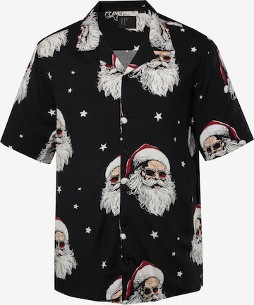 JP1880 Regular Fit Hemd in Schwarz: Vorderseite