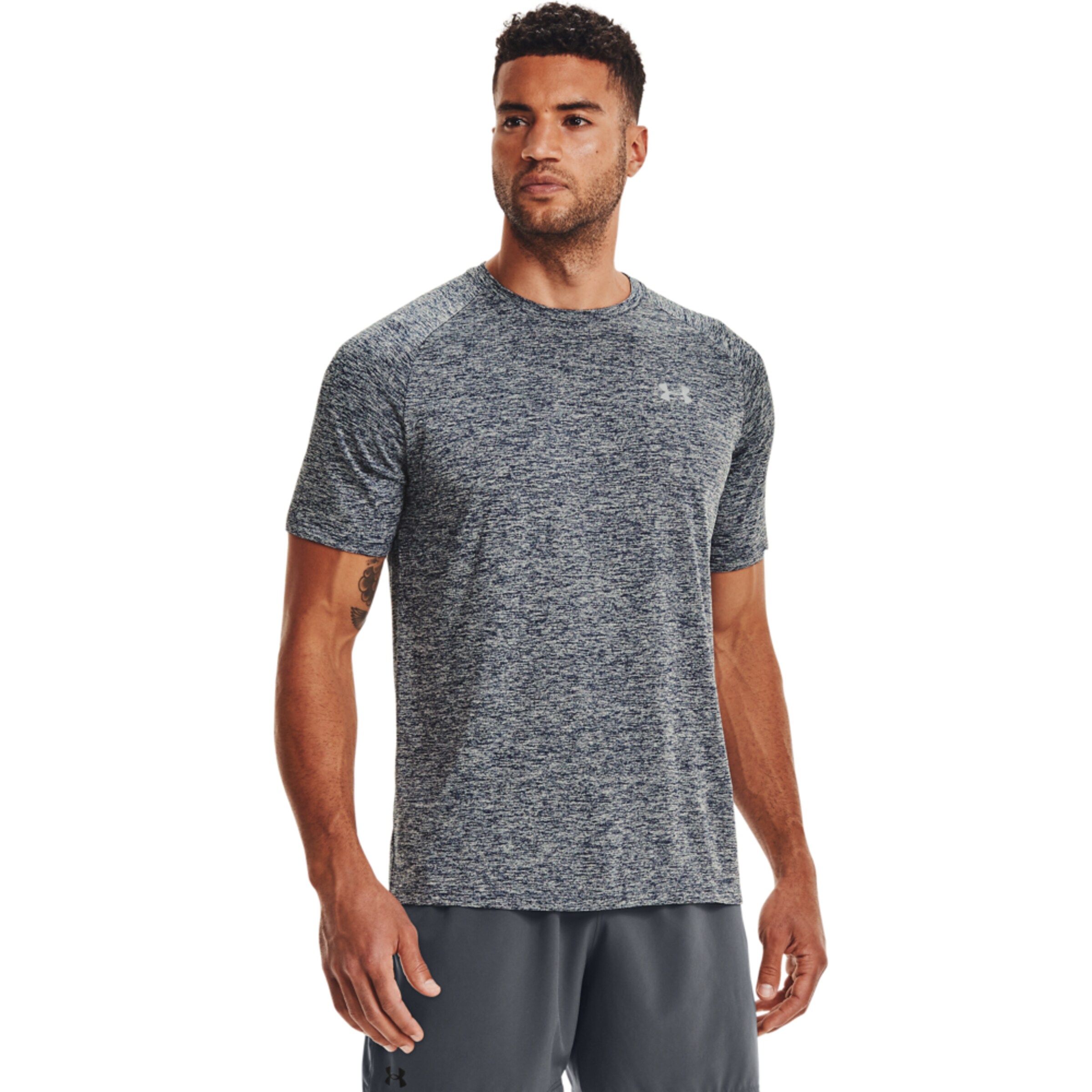UNDER ARMOUR Regular fit Λειτουργικό μπλουζάκι 'Tech 2.0' σε μπλε: μπροστά