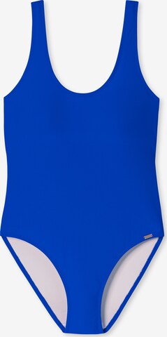 SCHIESSER Badeanzug 'Aqua Mix & Match Nautical' in Blau: predná strana