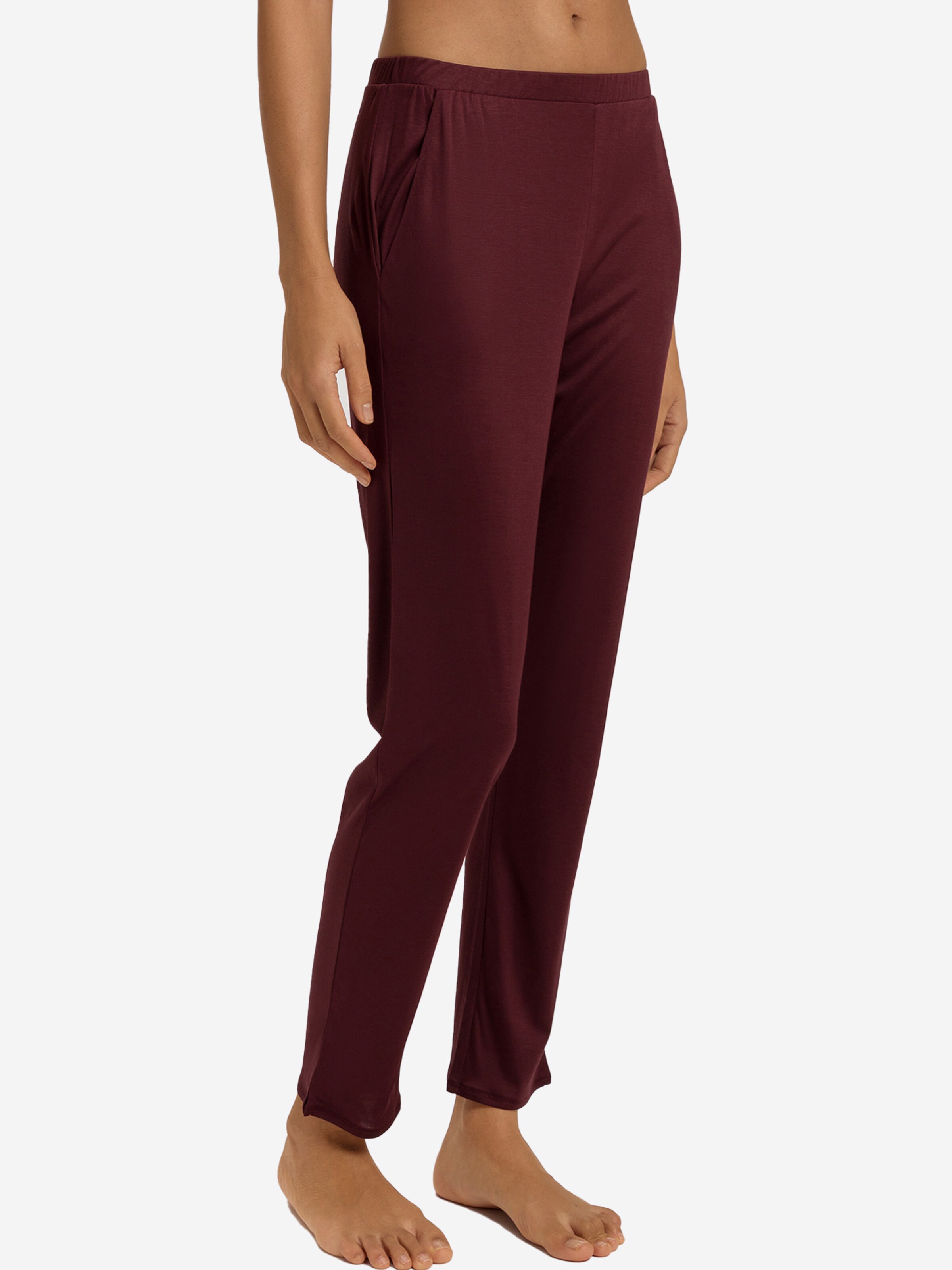 Hanro Pajama pants ' Grand Central ' in Brown: front