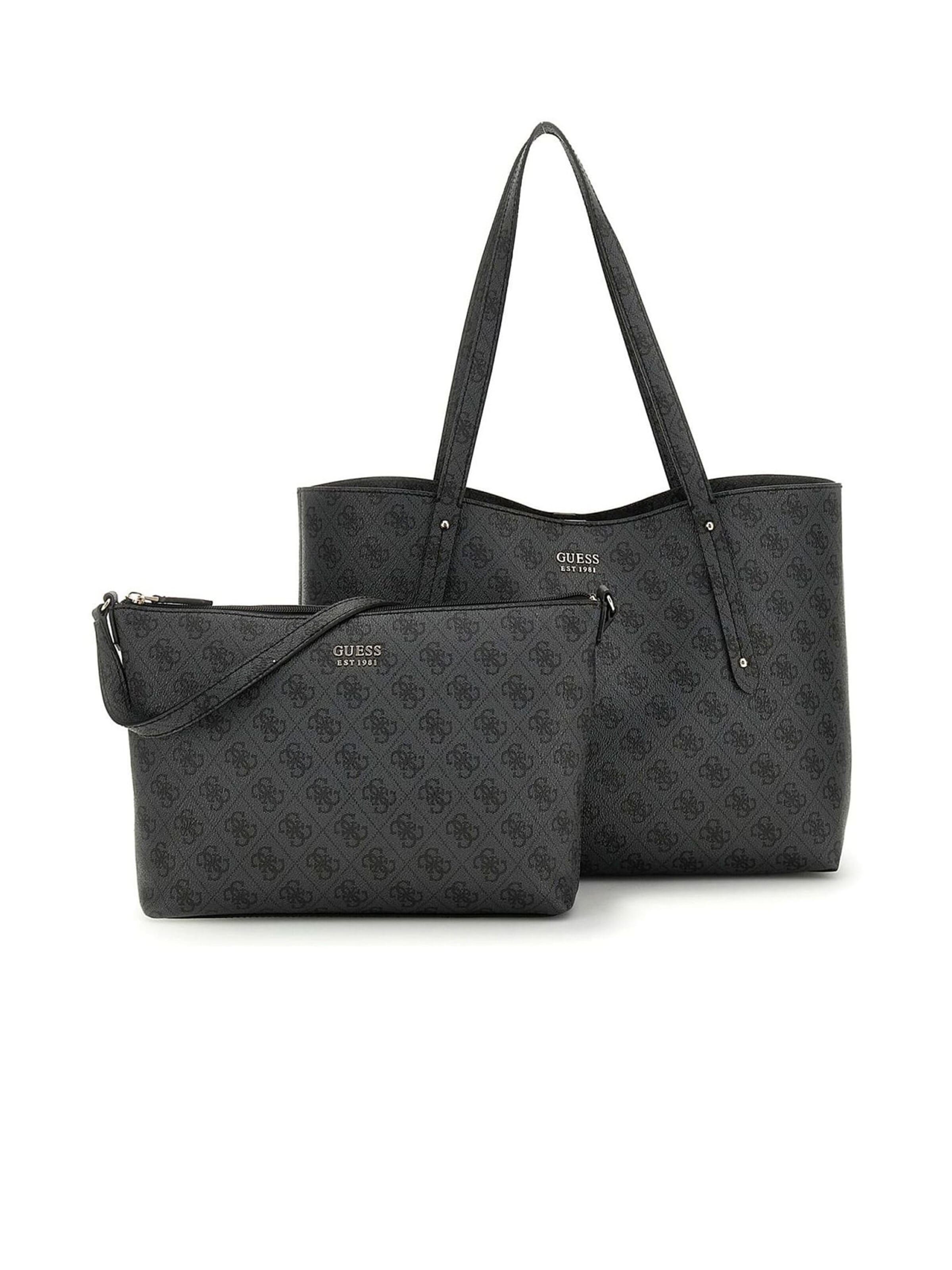 GUESS Handbag 'Brenton' in Grey: front