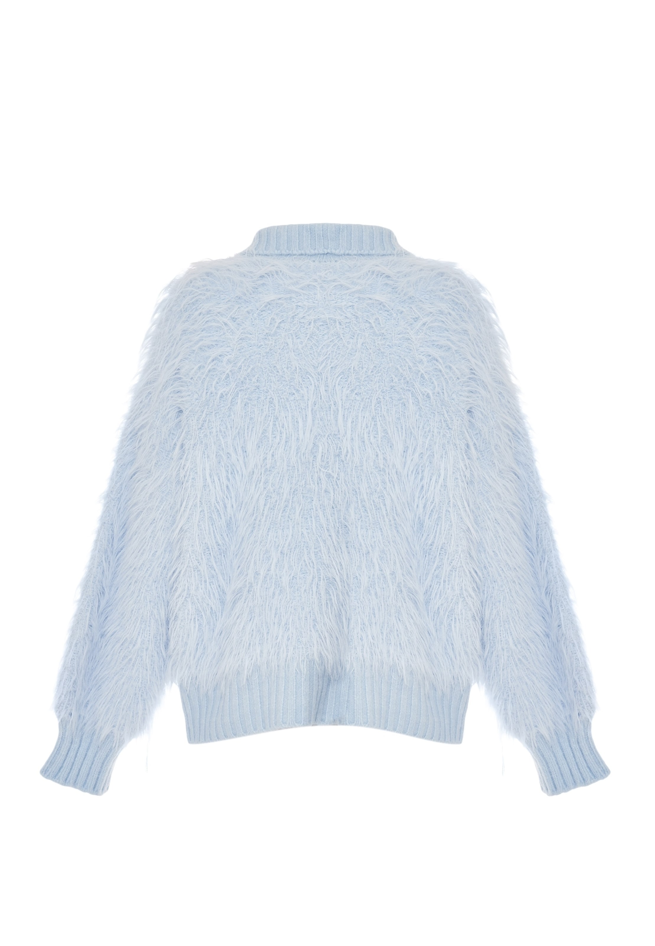 Poomi Gebreid vest in Blauw