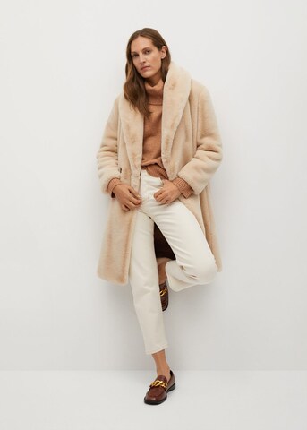 MANGO Pullover 'POLAR' in Beige