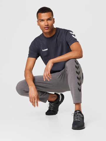 Hummel Tapered Workout Pants 'Ray 2.0' in Grey