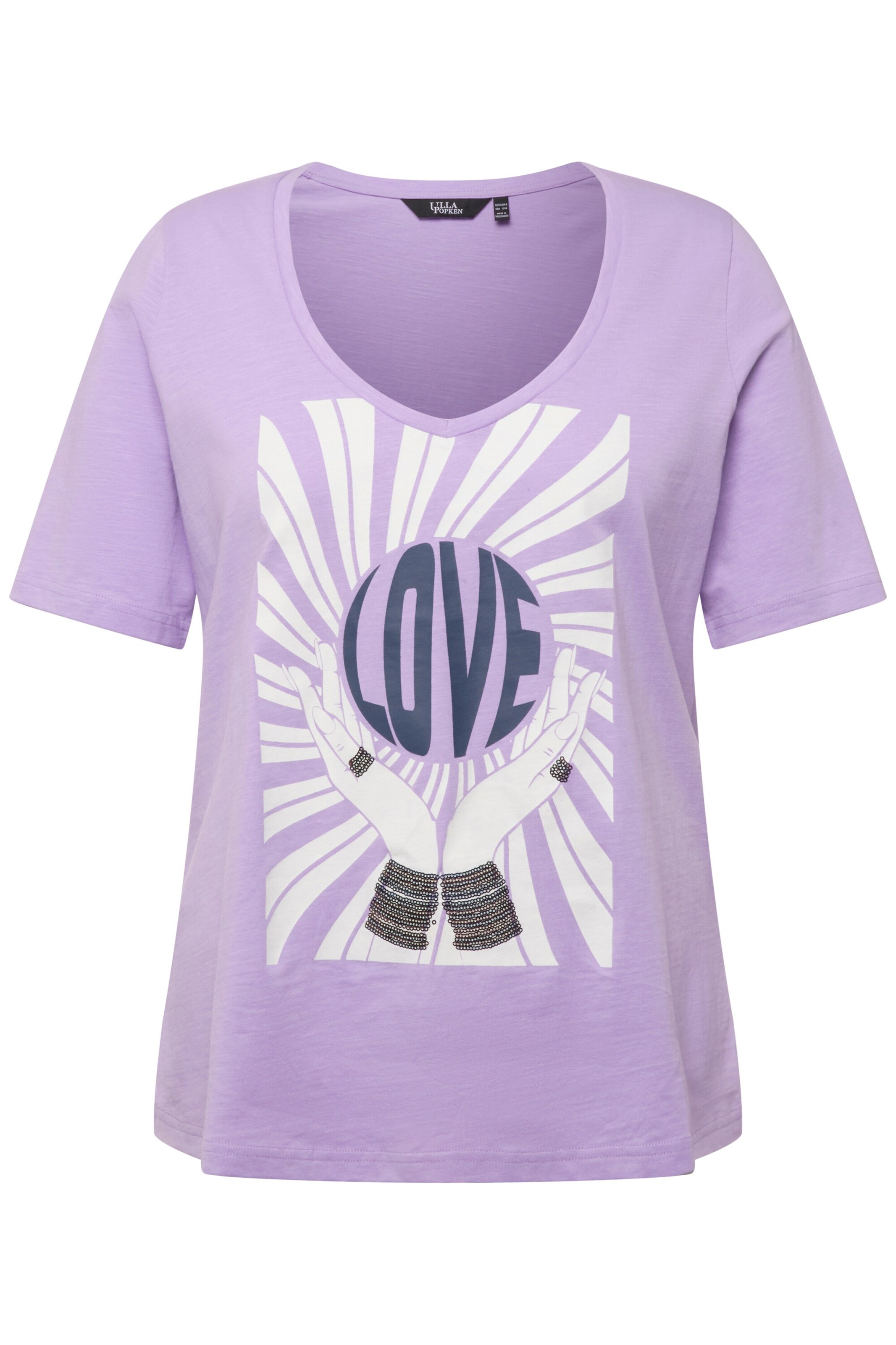 Ulla Popken Shirt in Lila: voorkant