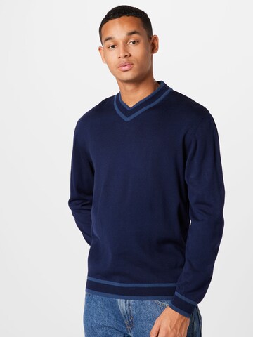 BURTON MENSWEAR LONDON Trui in Blauw: voorkant