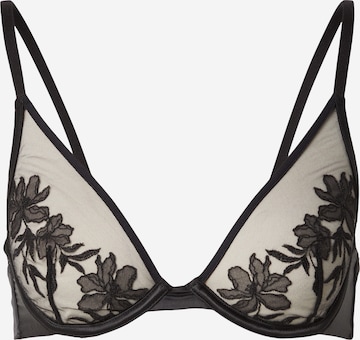 juoda Hunkemöller Trikampė Liemenėlė 'Hilton': priekis