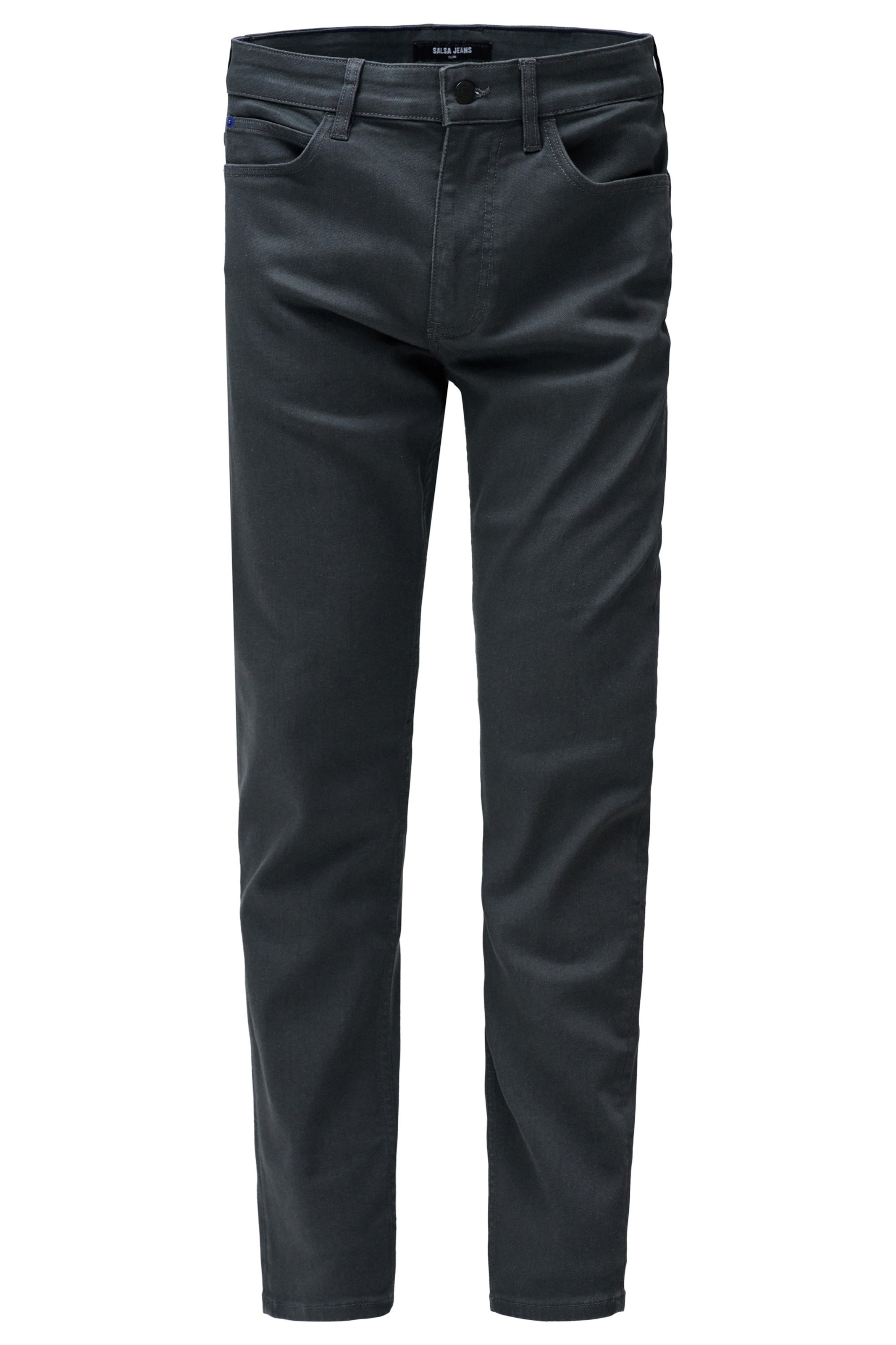 Salsa Jeans Slimfit Chino in Grijs: voorkant