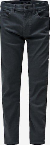 Coupe slim Pantalon chino Salsa Jeans en gris : devant