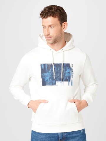 Pepe Jeans Sweatshirt 'PALMER' in White: front