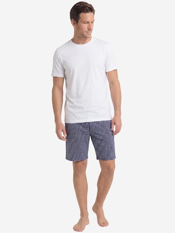 Mey Pyjamahose 'White Check'‌‌ in Blau