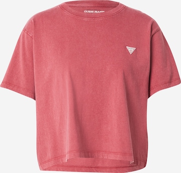 GUESS JEANSMajica - crvena boja: prednji dio