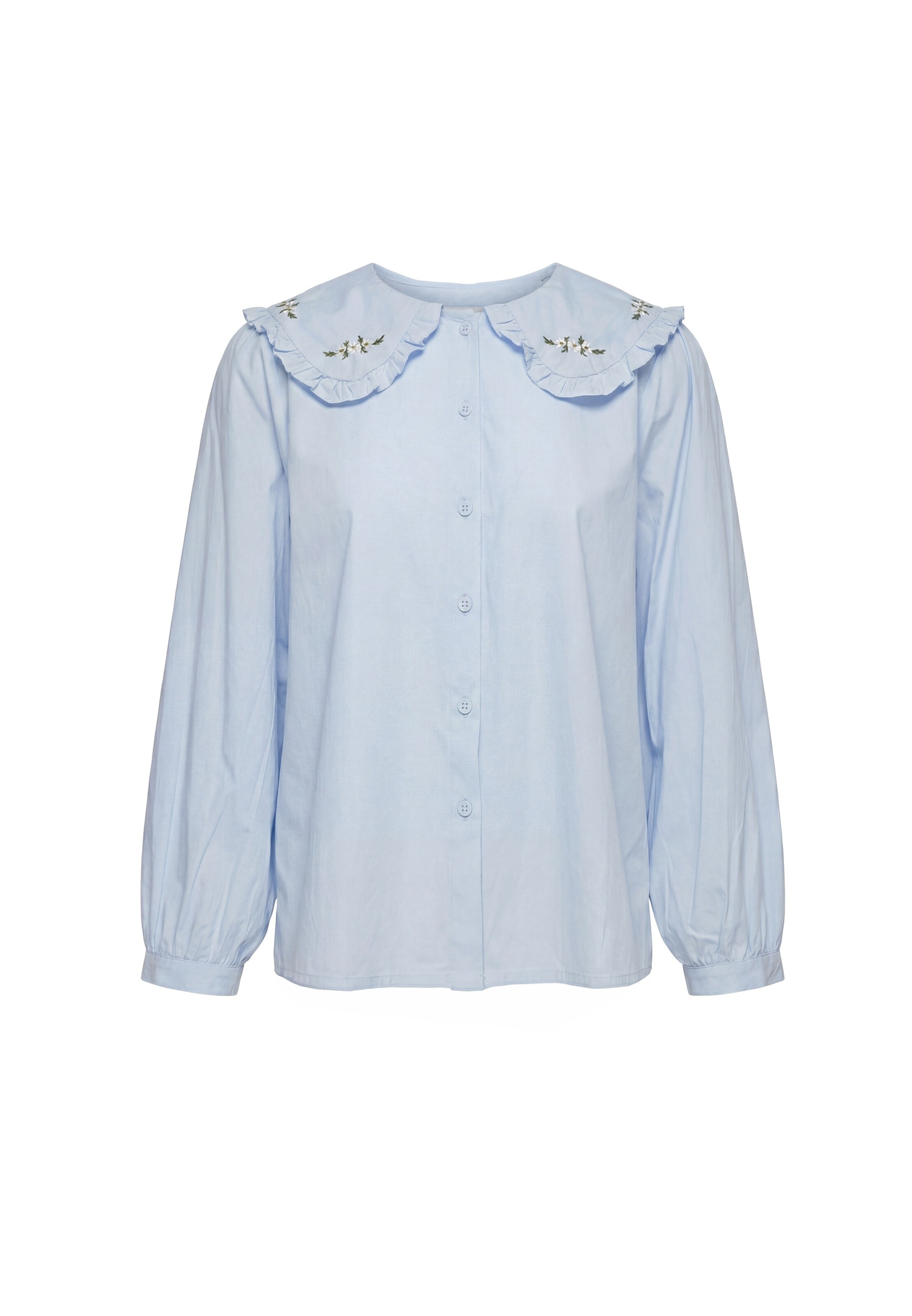 Usha - Blusa en azul: frente