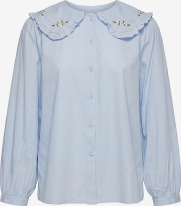 Usha - Blusa em azul: frente