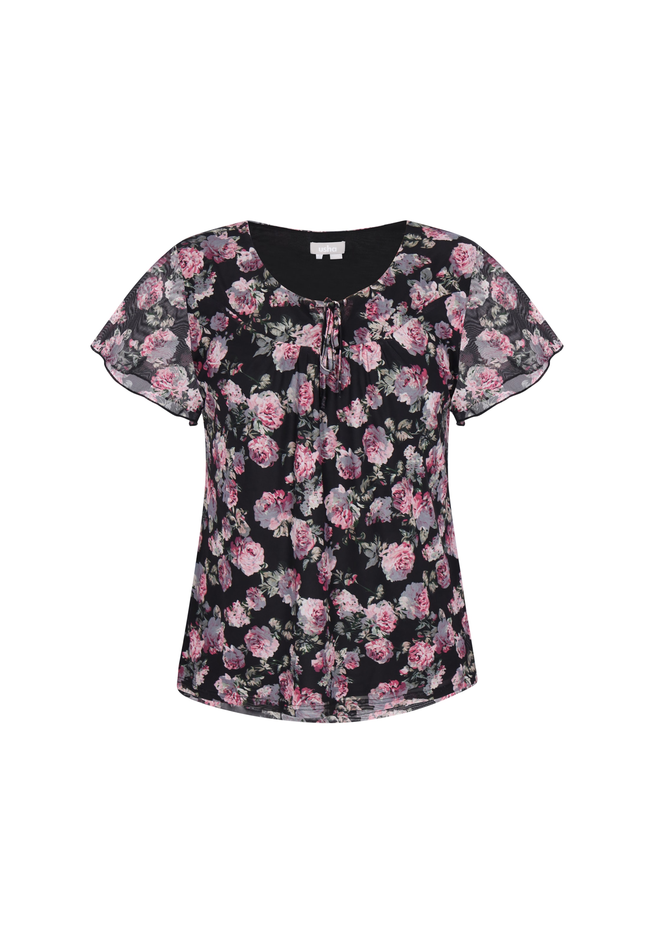 Usha Blouse in Zwart: voorkant