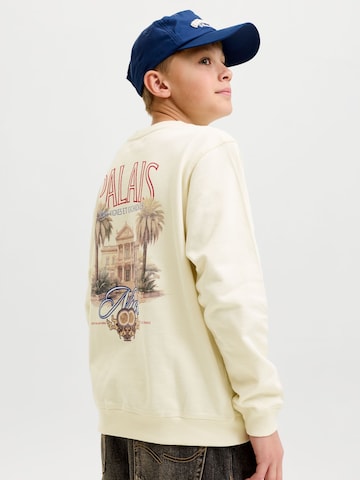Sweat Jack & Jones Junior en beige : devant