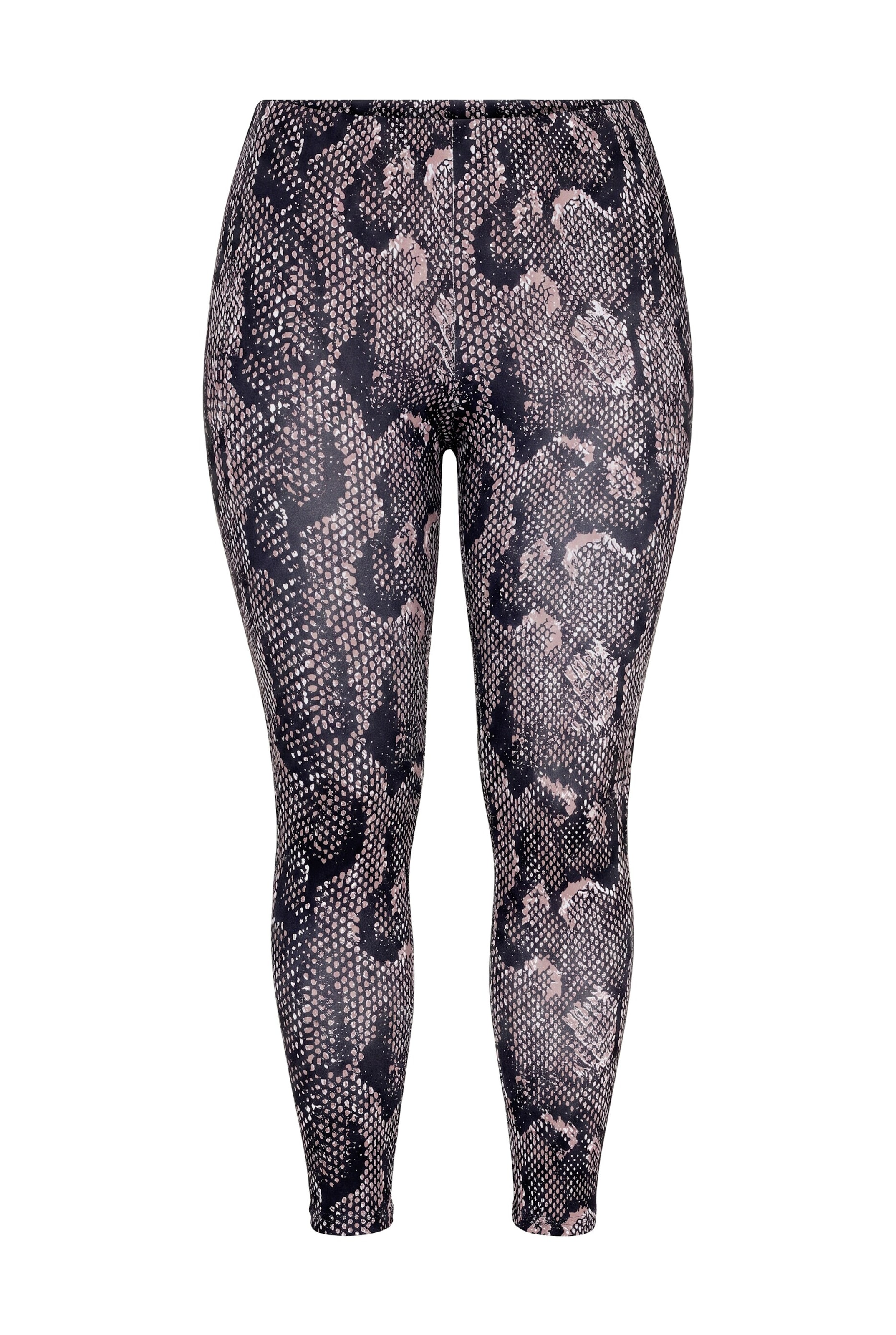 MIAMODA Skinny Leggings in Brown: front