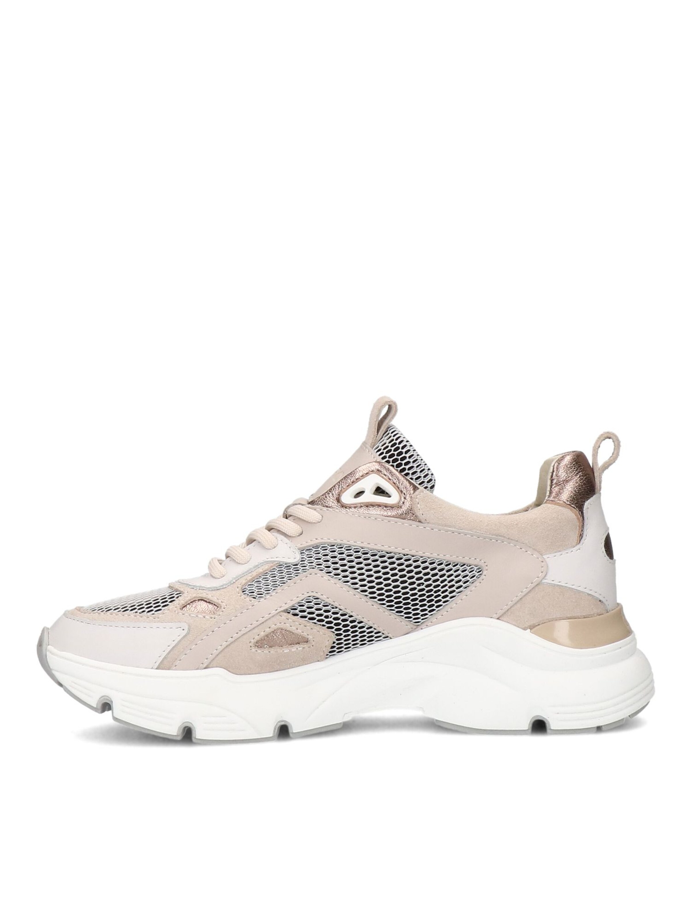 MANFIELD Sneakers laag 'Flache' in Beige