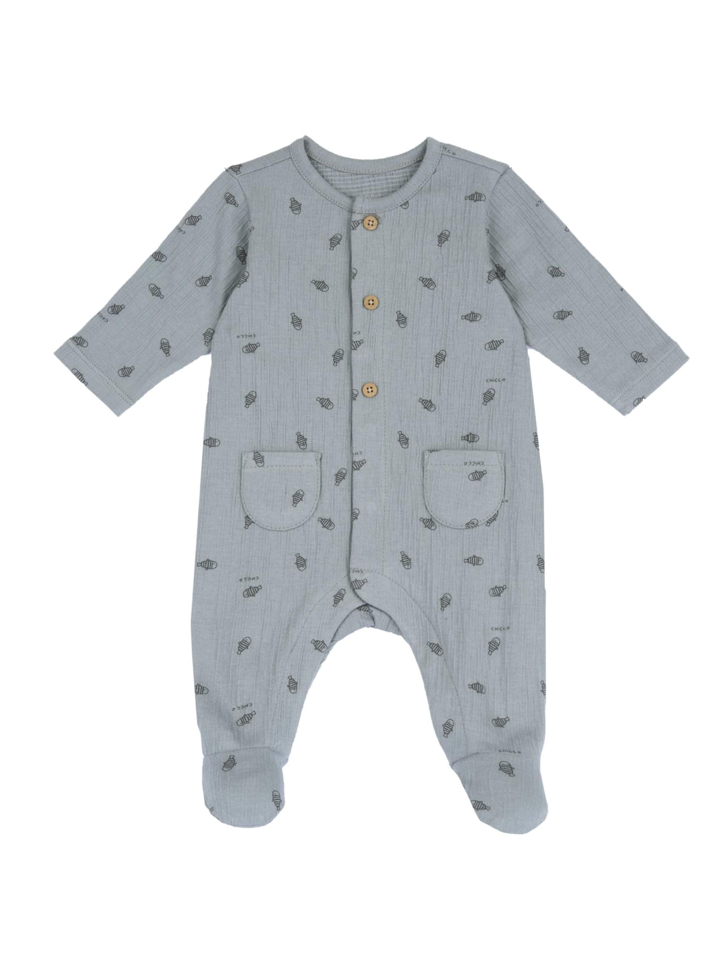 Barboteuse / body Chicco en bleu : devant