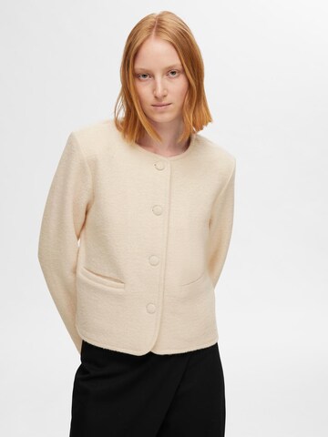 Cardigan 'DARLA' SELECTED en beige : devant