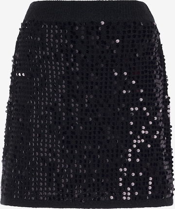 Jupe faina en noir : devant
