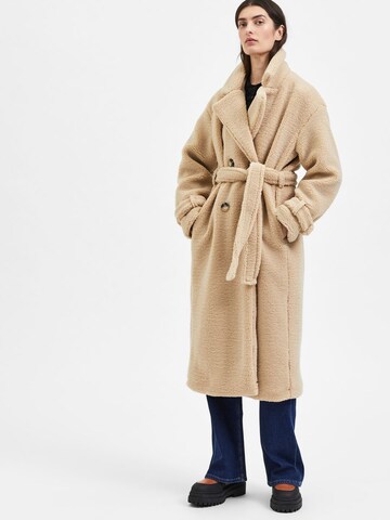 SELECTED FEMME Winter Coat 'BETTY' in Beige