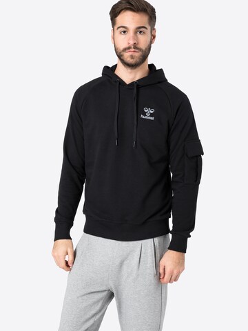 HummelRegular Fit Sportska sweater majica 'TALIA' - crna boja: prednji dio