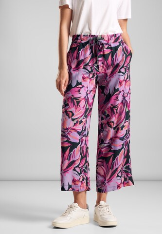 STREET ONE Loose fit Pants in Purple: front
