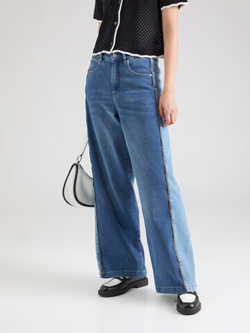 Wide leg Jeans 'OBBIA' de la Munthe pe albastru: față