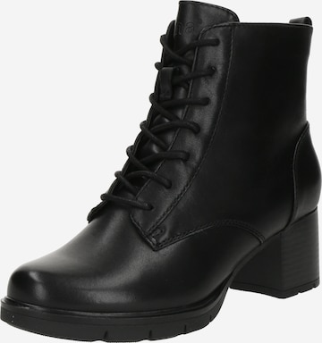 Bottines à lacets JANA en noir : devant