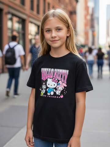 HELLO KITTY Shirt 'Friends'‌‌ in Schwarz